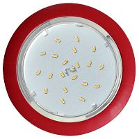 Светильник встраиваемый Ecola GX53 220В Красный 106х90х35мм картинка 